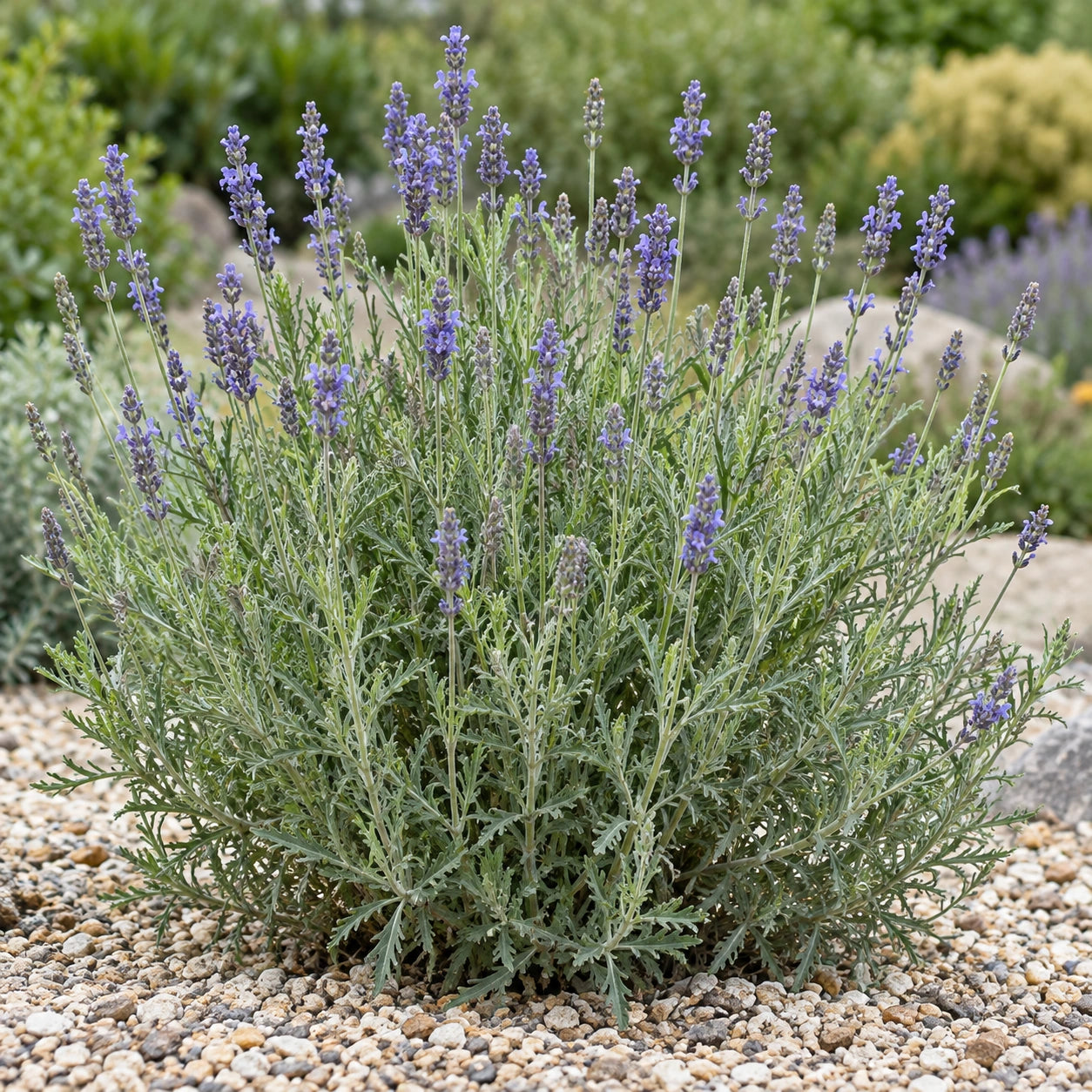 AI-generated illustration of mature Lemon-Scented Lavender in bloom; not the size supplied.