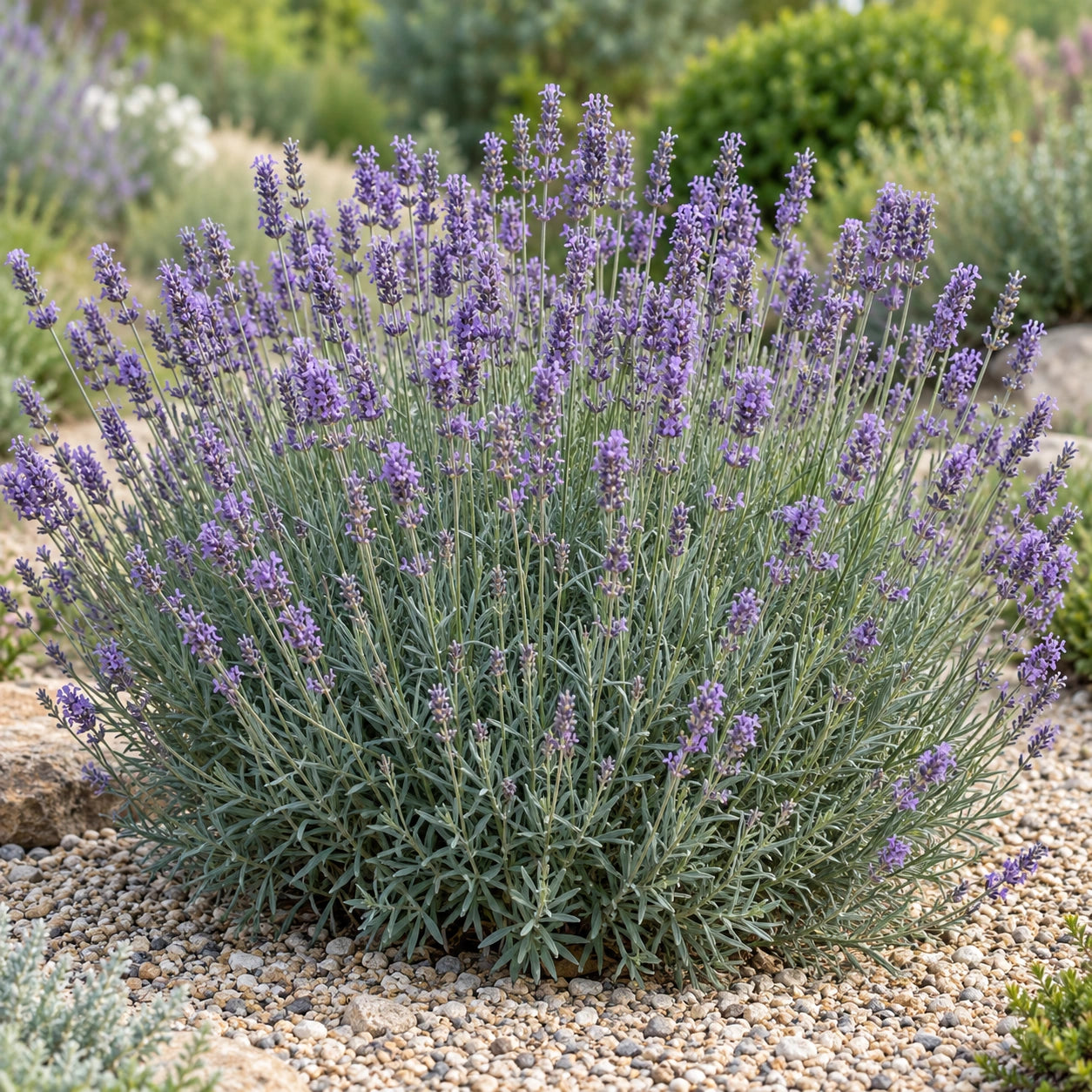 AI-generated illustration of mature Jaubert Lavender in bloom; not the size supplied.