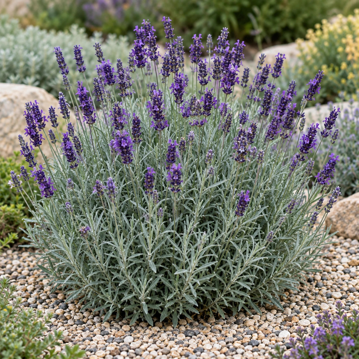 AI-generated illustration of mature Jennifer Lavender in bloom; not the size supplied.