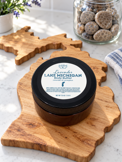 Lavender Lake Michigan Body Butter 7.5 oz