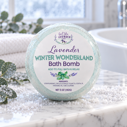 Lavender Winter Wonderland Bath Bomb