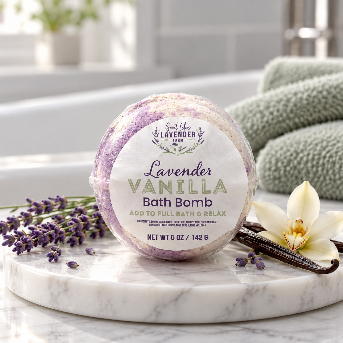 Lavender Vanilla Bath Bomb