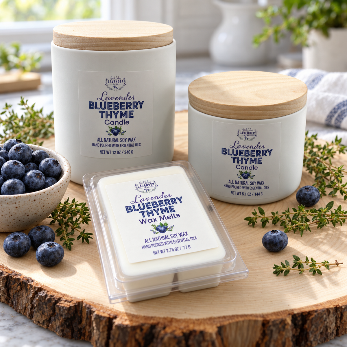 Lavender Blueberry Thyme Wax Melts