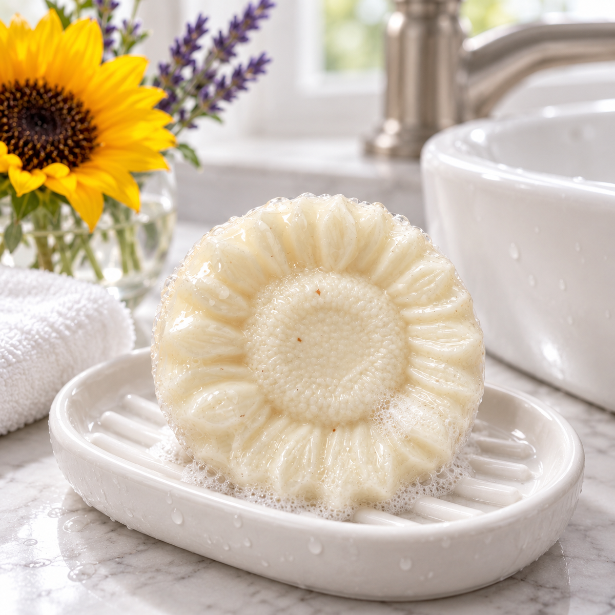 Lavender Sunflower Bar Soap