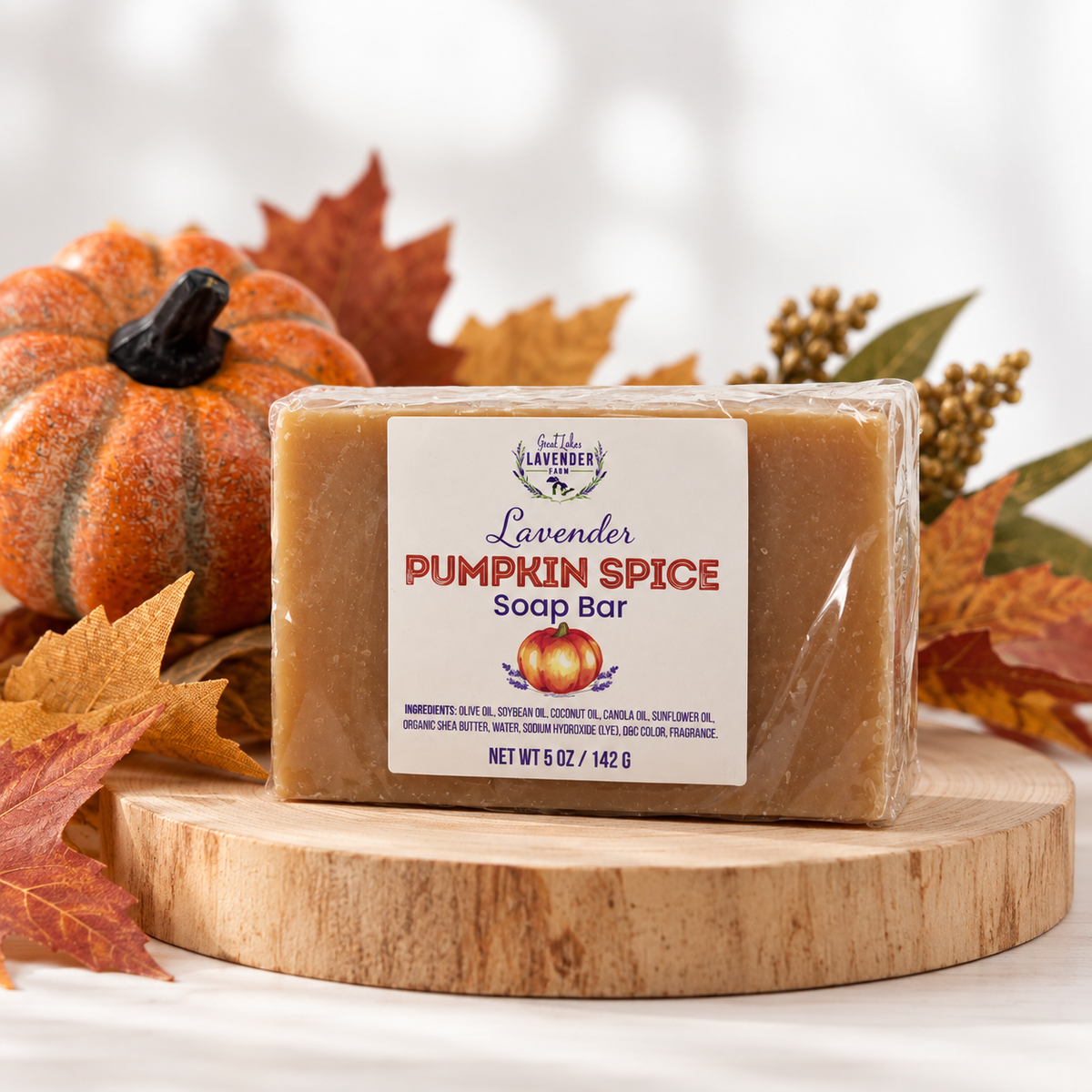 Lavender Pumpkin Spice Bar Soap
