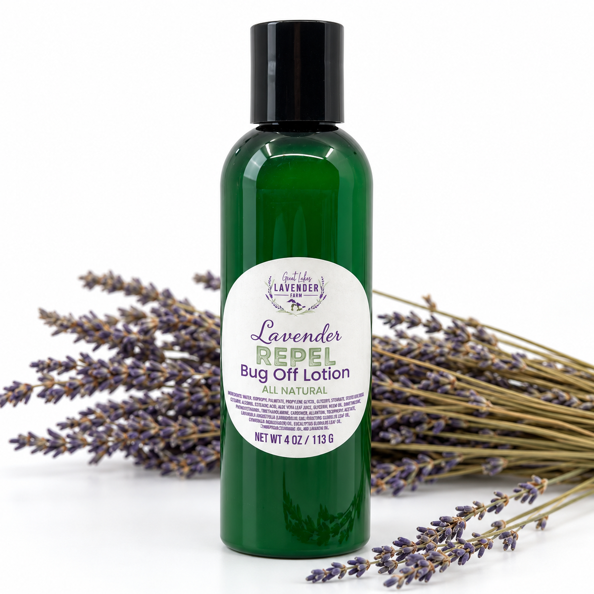 Lavender Repel Bug Off Lotion – Travel & 4 oz