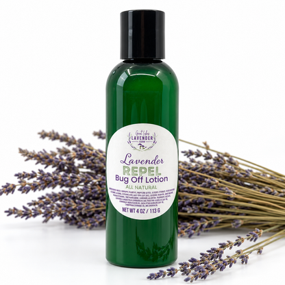 Lavender Repel Bug Off Lotion – Travel & 4 oz