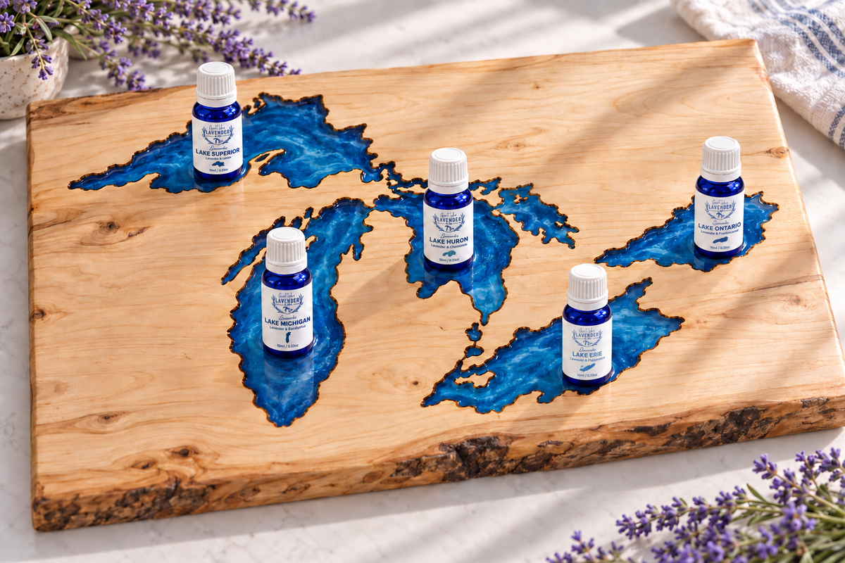 Lavender Lake Erie Essential Oil - Lavender & Spearmint - 10ml - Great Lakes Lavender Farm