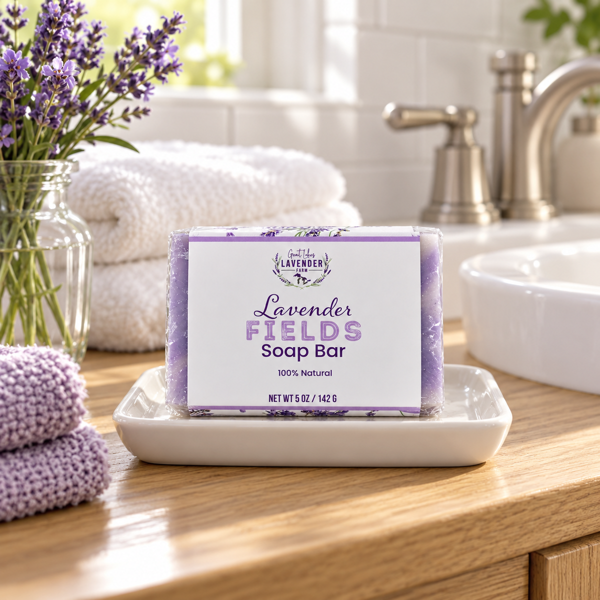 Lavender Fields Bar Soap - 5 oz