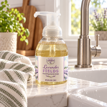 Lavender Fields Foaming Hand Soap - 10oz - Great Lakes Lavender Farm