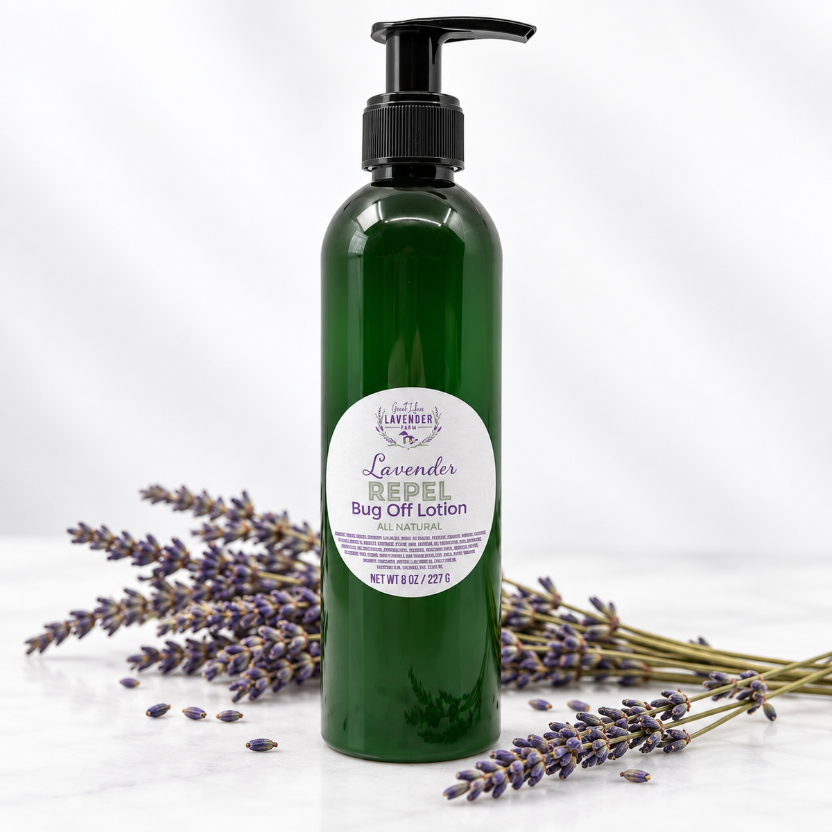 Lavender Repel Bug Off Lotion 8 oz