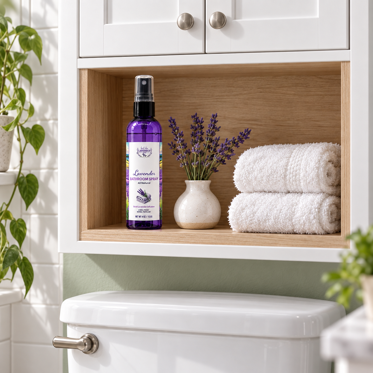 Lavender Bathroom Spray - 4 oz