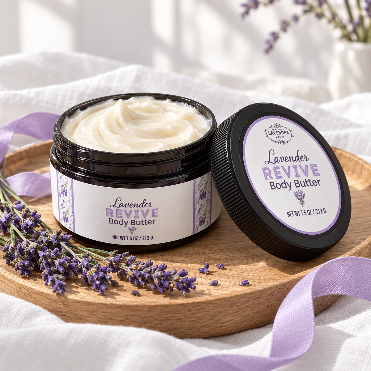 Lavender Revive Body Butter - 7.5oz - Great Lakes Lavender Farm