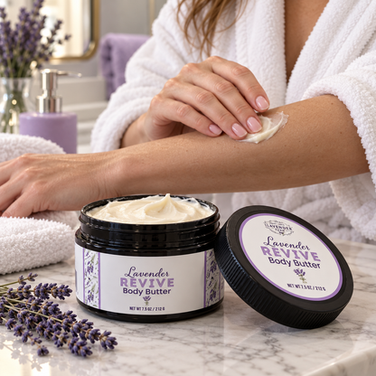 Lavender Revive Body Butter - 7.5oz - Great Lakes Lavender Farm