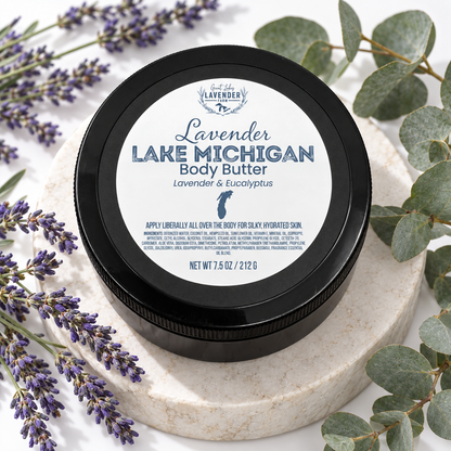 Lavender Lake Michigan Body Butter 7.5 oz