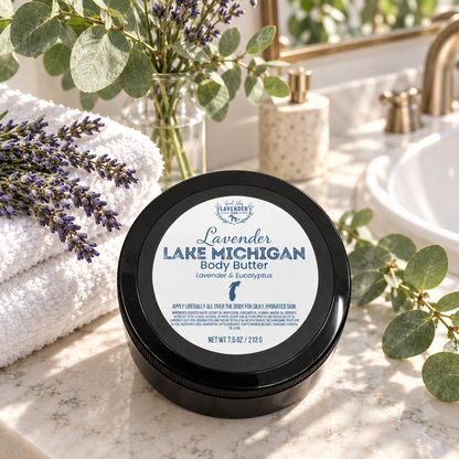 Lavender Lake Michigan Body Butter 7.5 oz
