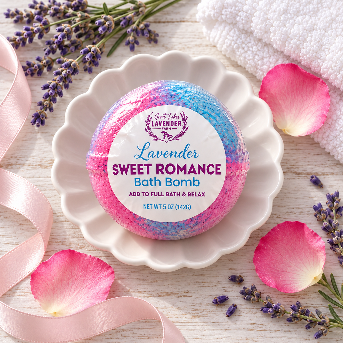 Lavender Sweet Romance Bath Bomb