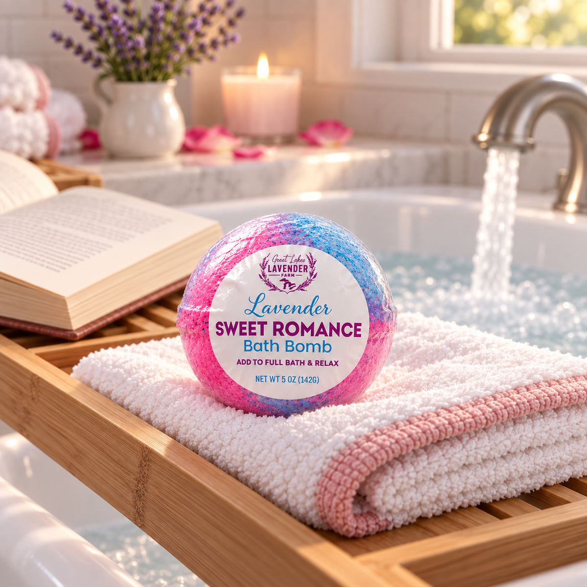 Lavender Sweet Romance Bath Bomb