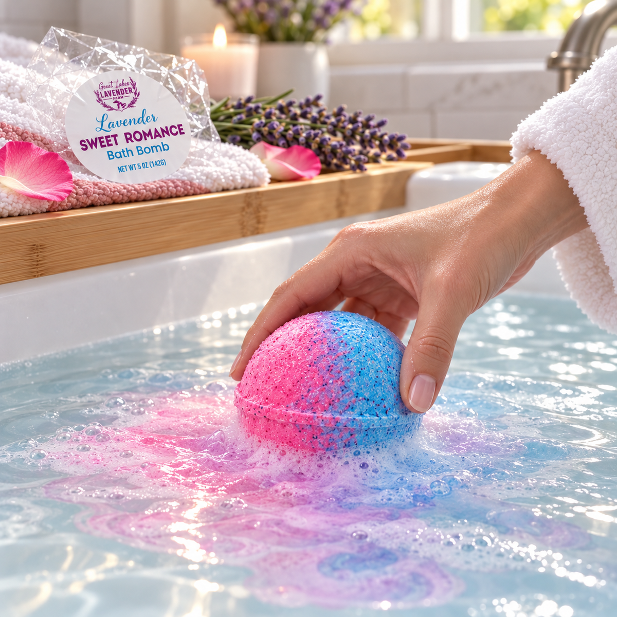 Lavender Sweet Romance Bath Bomb