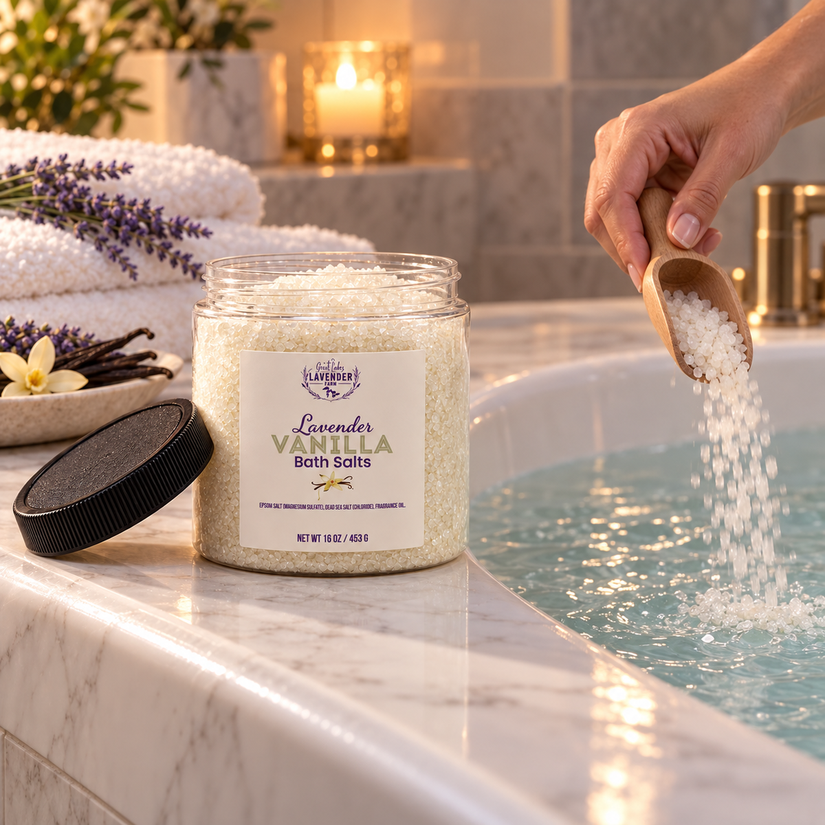 Lavender Vanilla Bath Salts