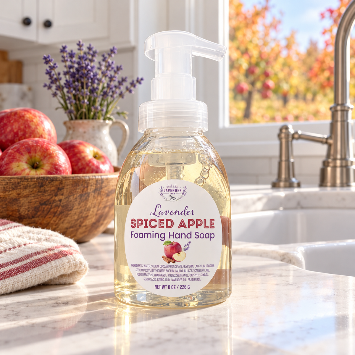 Lavender Spiced Apple Foaming Hand Soap