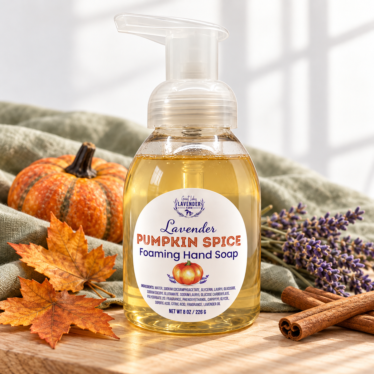 Lavender Pumpkin Spice Foaming Hand Soap