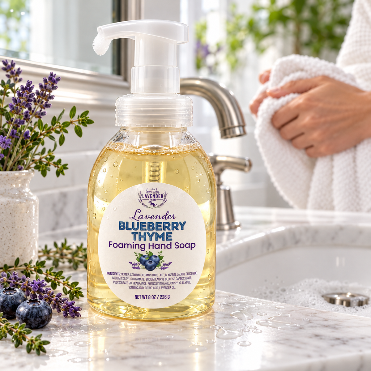 Lavender Blueberry Thyme Foaming Hand Soap