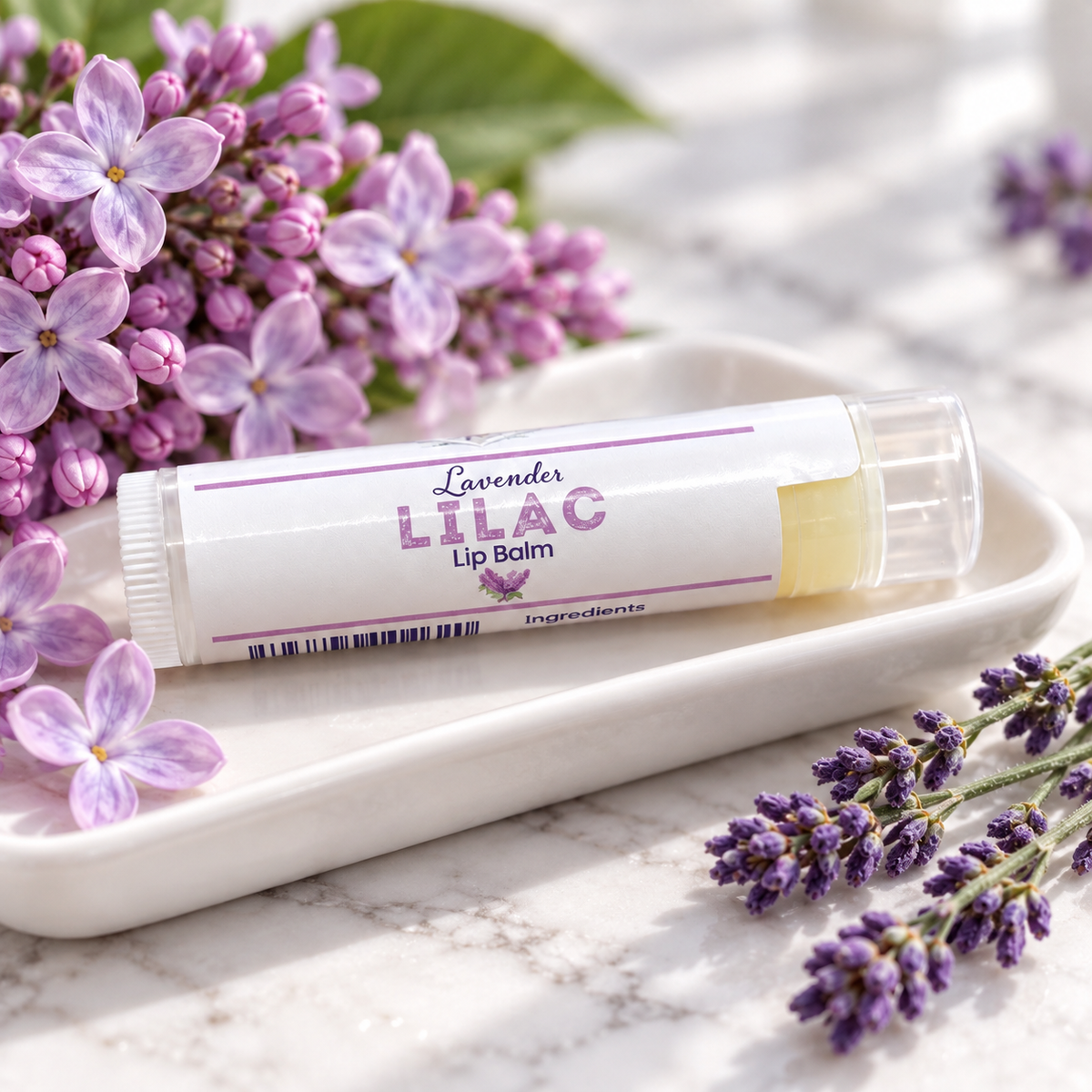 Lavender Lilac Lip Balm