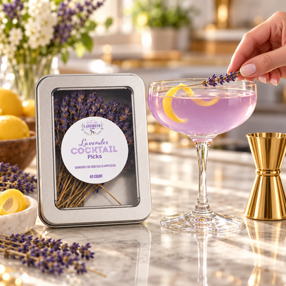 Lavender Cocktail Picks