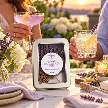 Lavender Cocktail Picks