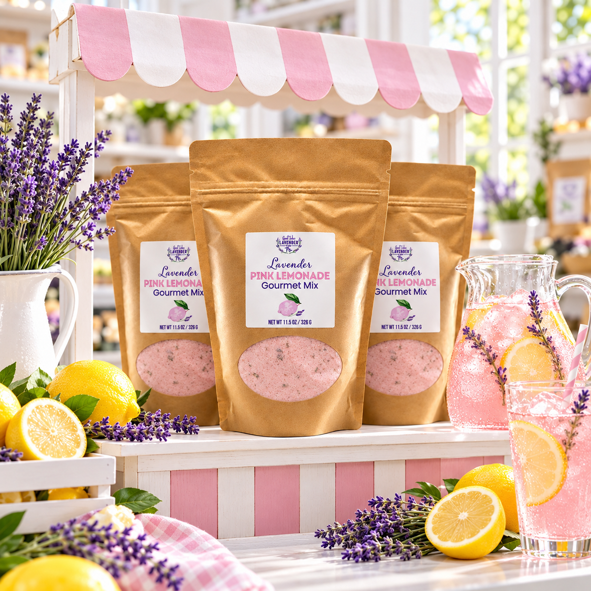 Lavender Pink Lemonade Gourmet Mix