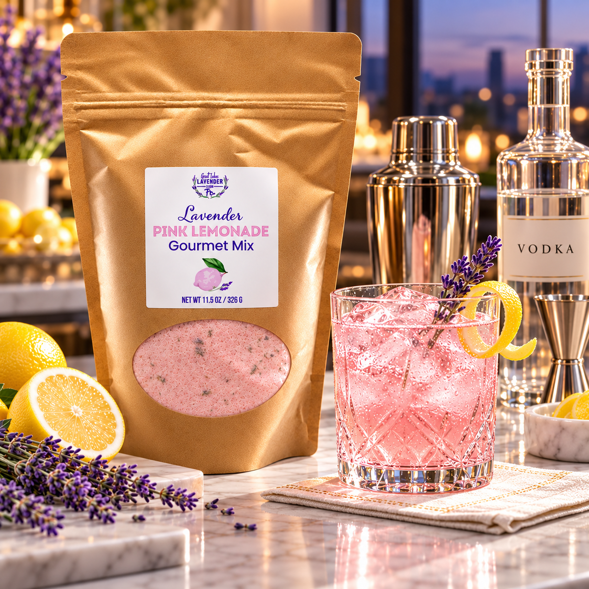 Lavender Pink Lemonade Gourmet Mix