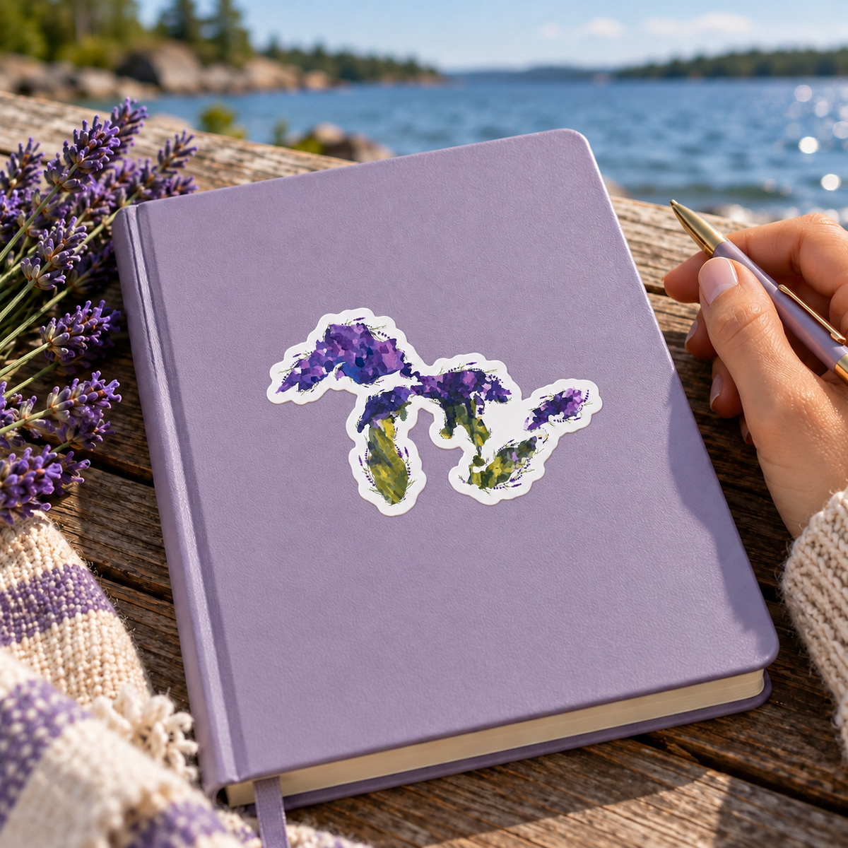 Great Lakes Symbol - Vinyl Waterproof Sticker
