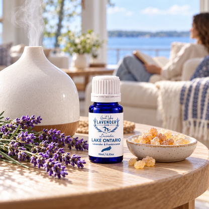 Lavender Lake Ontario Essential Oil - Lavender & Frankincense - 10ml - Great Lakes Lavender Farm