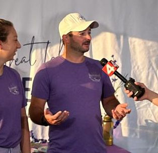 Screen grab of the TV interview
