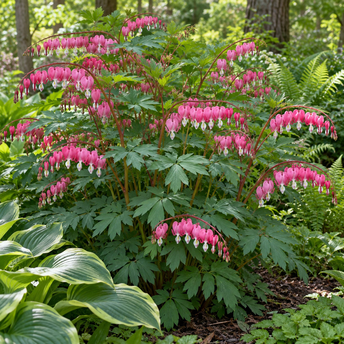 Bleeding Heart growing in a garden
