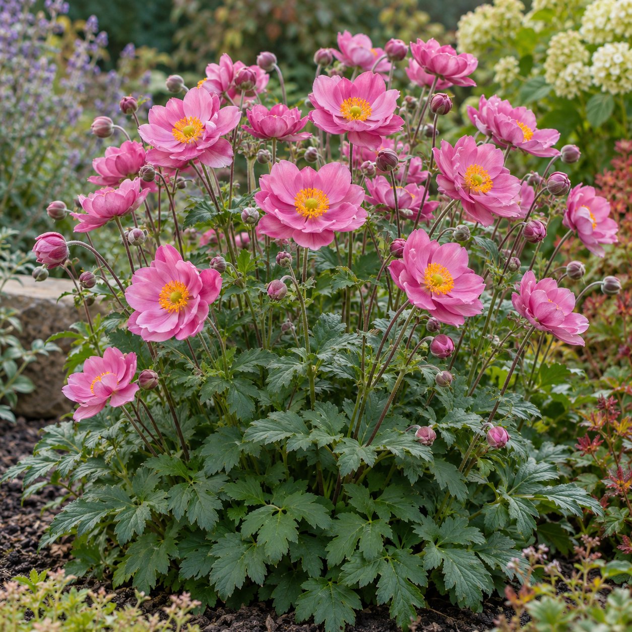 Curtain Call Pink Japanese Anemone