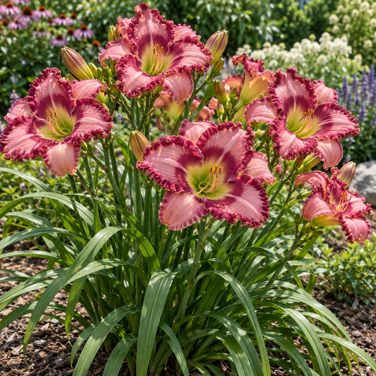 Don't Lose Heart Daylily growing in a garden