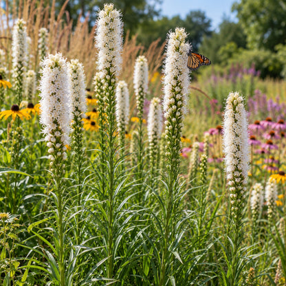 Floristan White Blazing Star growing in a garden