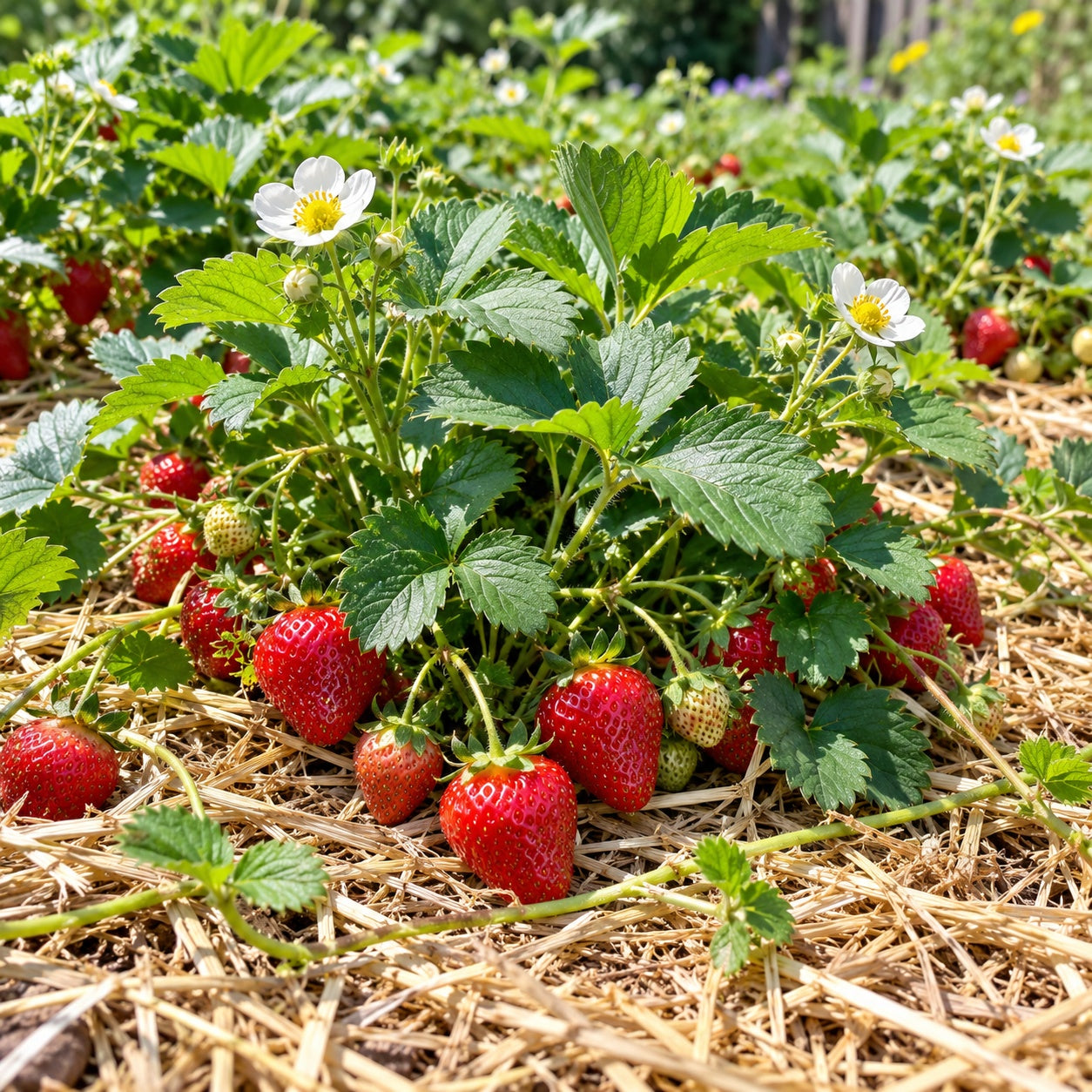 Fort Laramie Strawberry growing in a garden