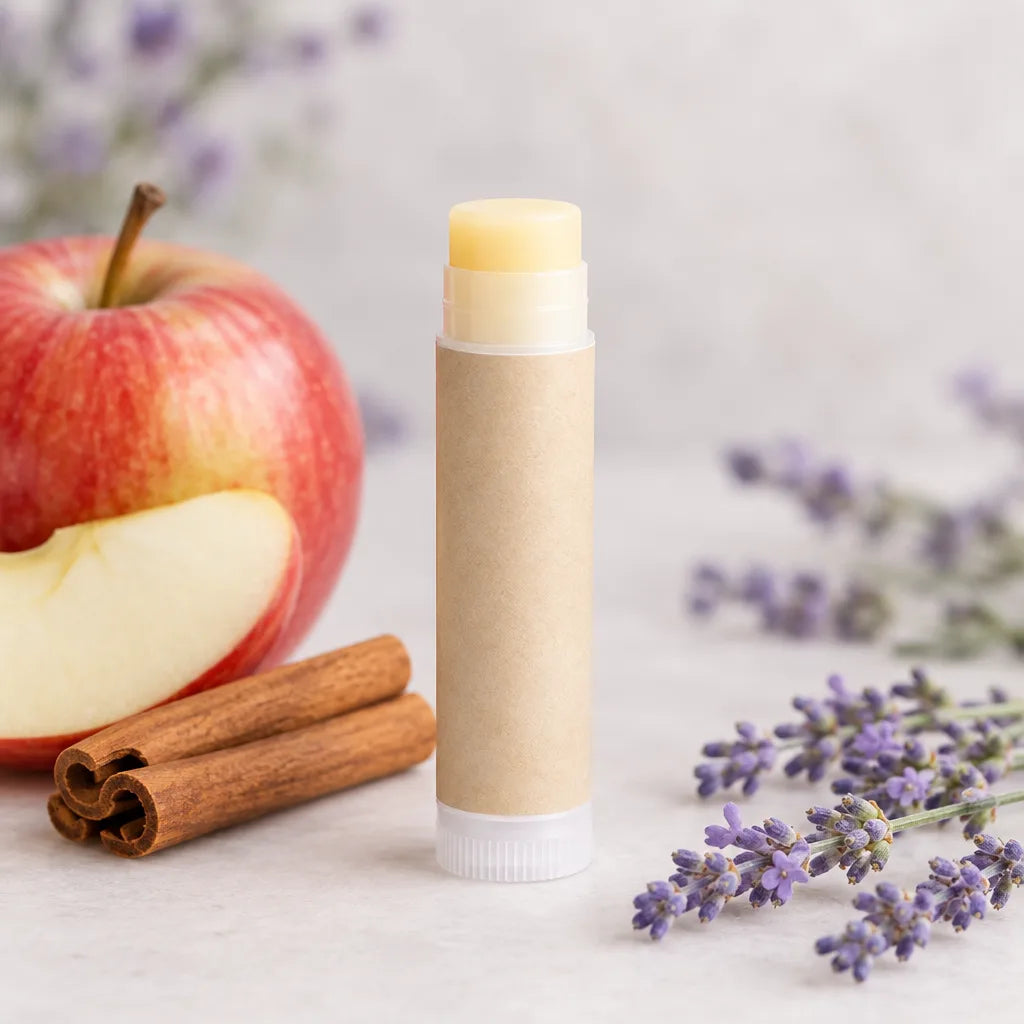 Illustration of Lavender Apple Cinnamon Lip Balm