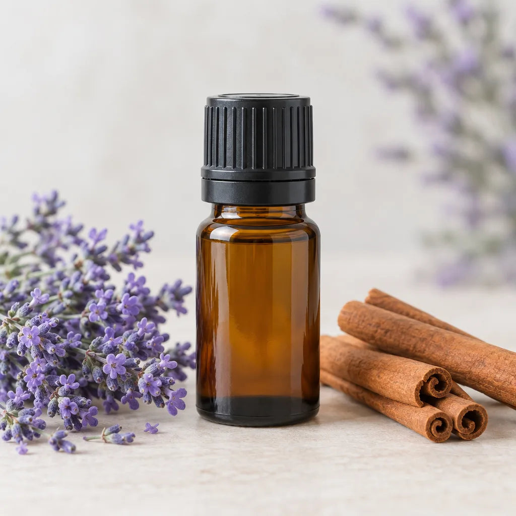 Illustration of Lavender Cinnamon Essential Oil Blend