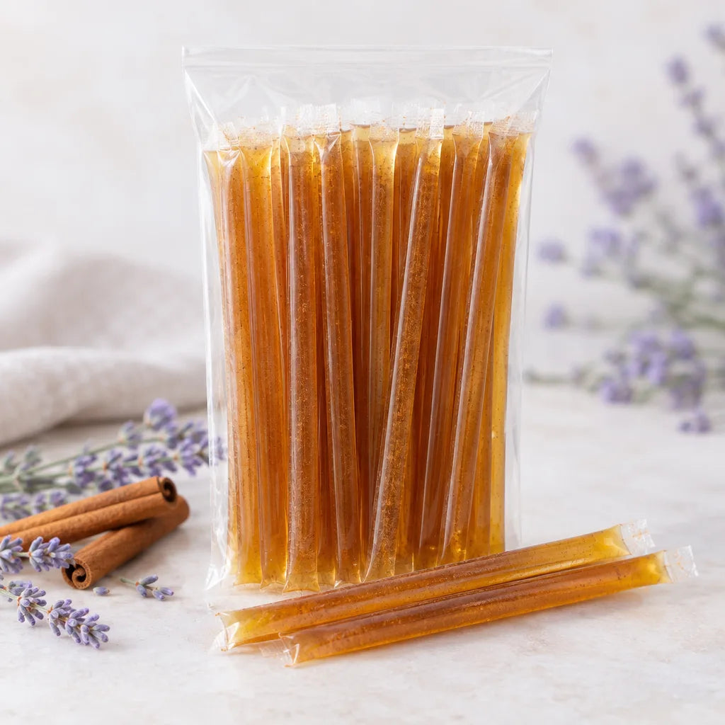 Illustration of Lavender Cinnamon Honey Sticks