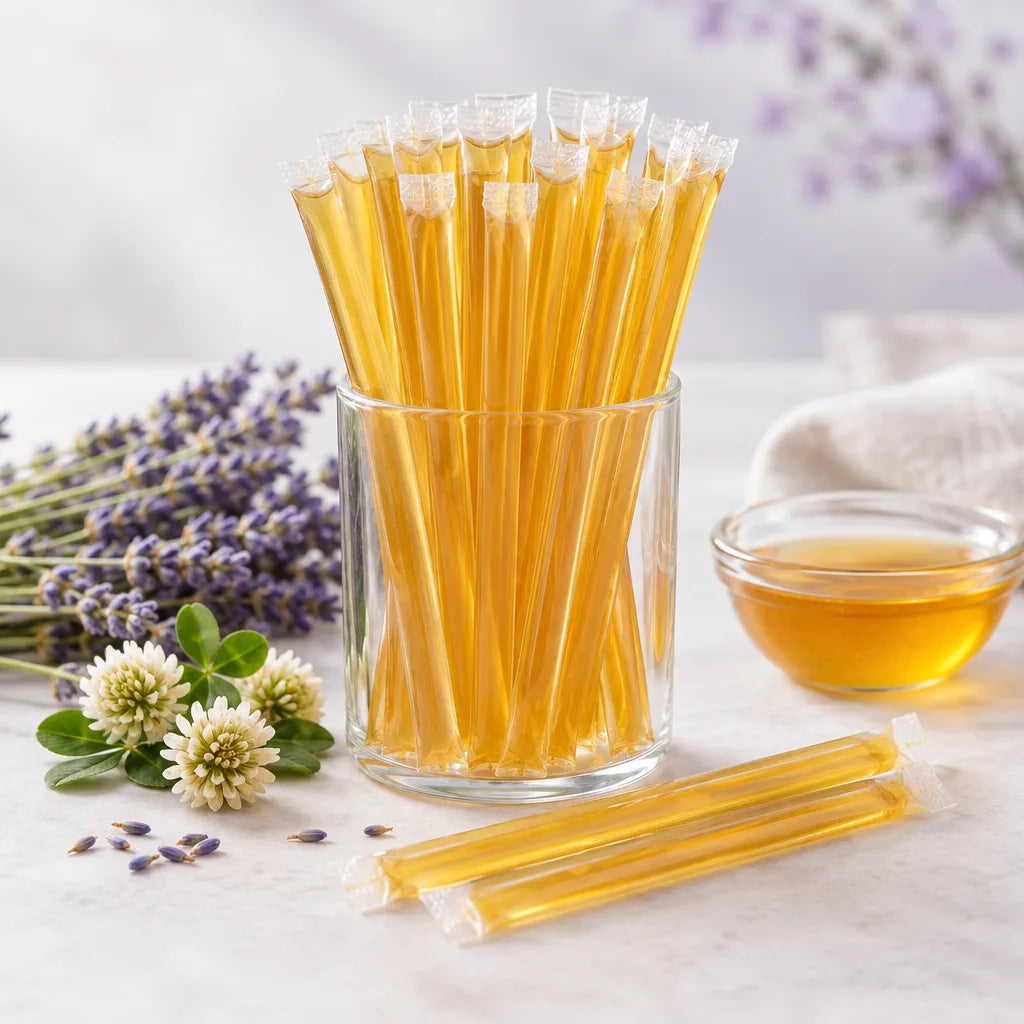 Illustration of Lavender Clover Honey Sticks