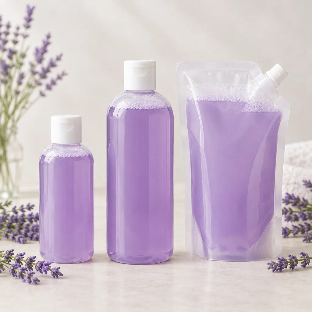 Illustration of Lavender Fields Foaming Bubble Bath