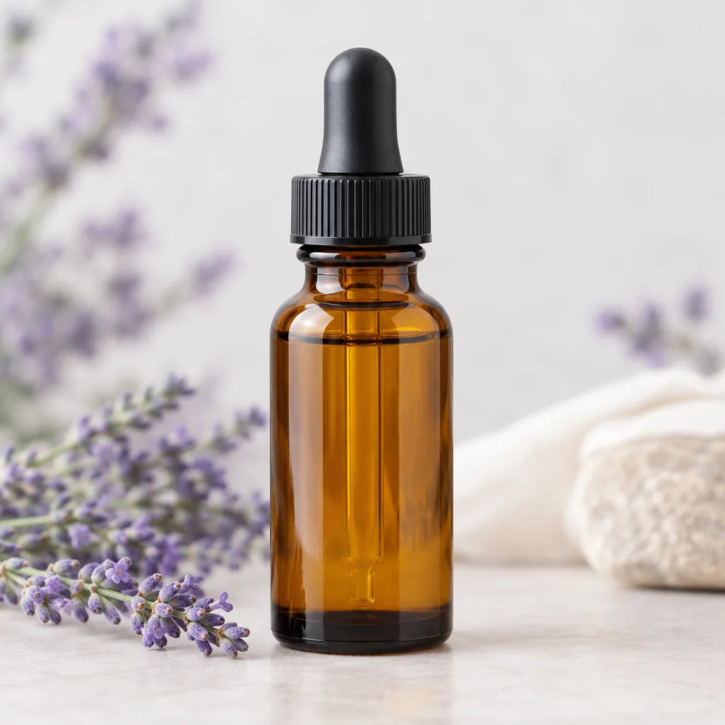 Illustration of Lavender Lake Erie Beard Oil