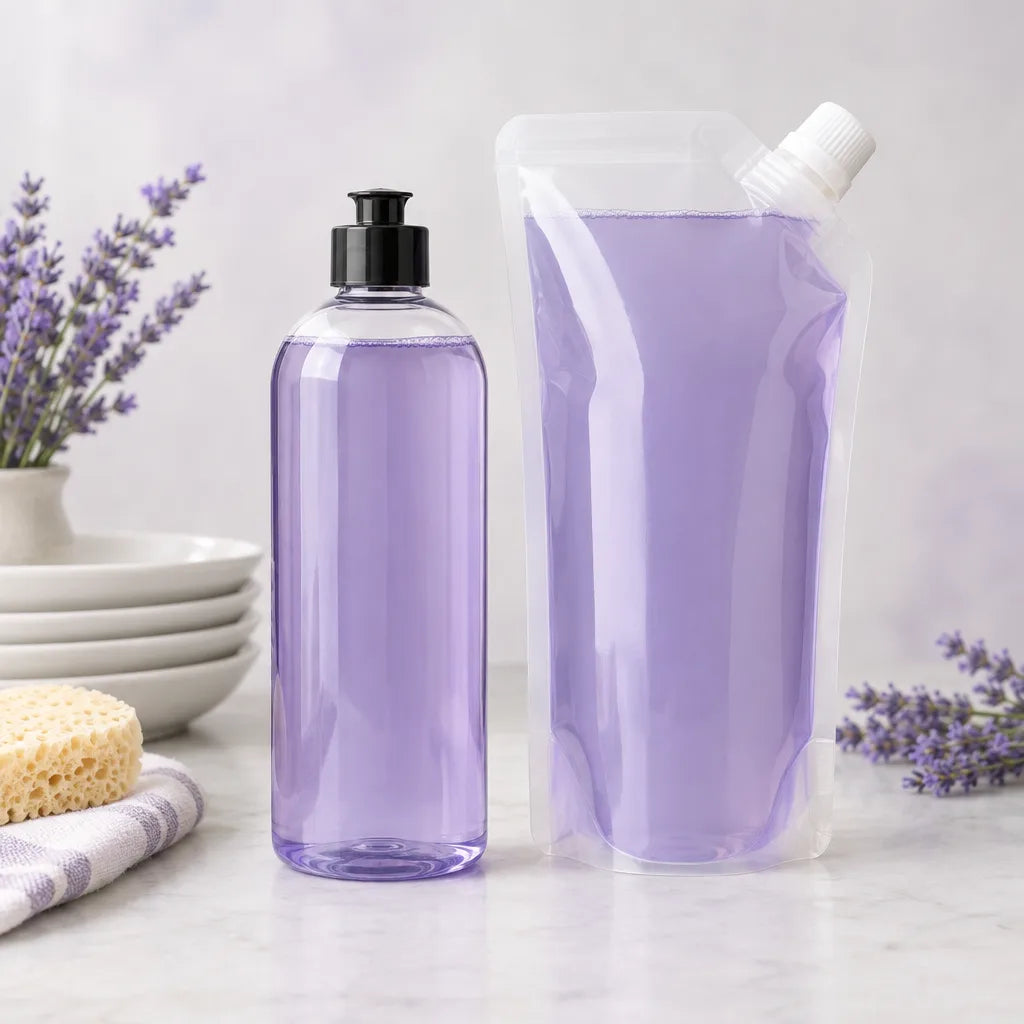 Illustration of Lavender Lake Erie Dish Soap