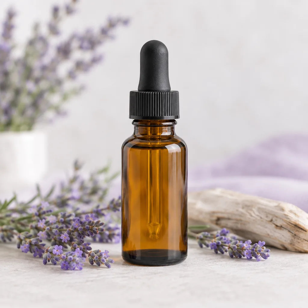 Illustration of Lavender Lake Michigan Beard Oil