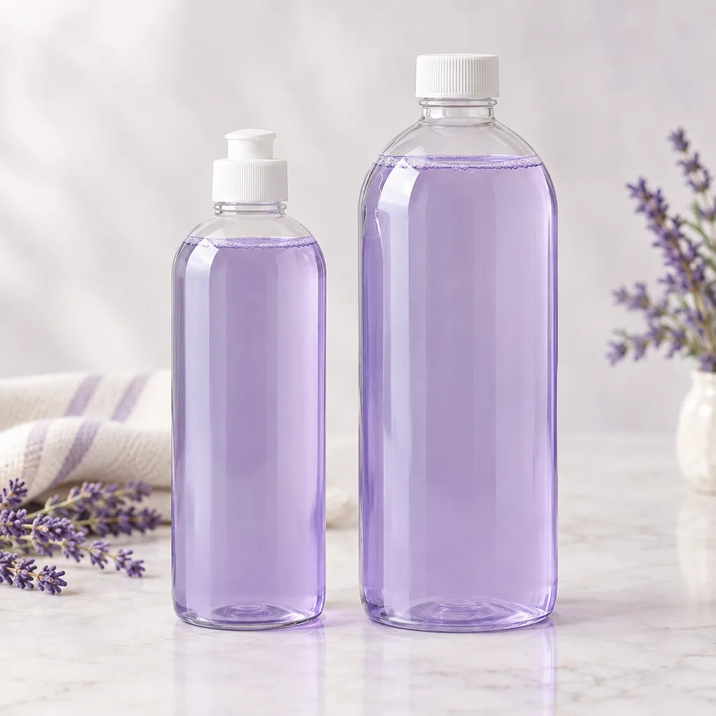 Illustration of Lavender Lake Ontario Dish Soap