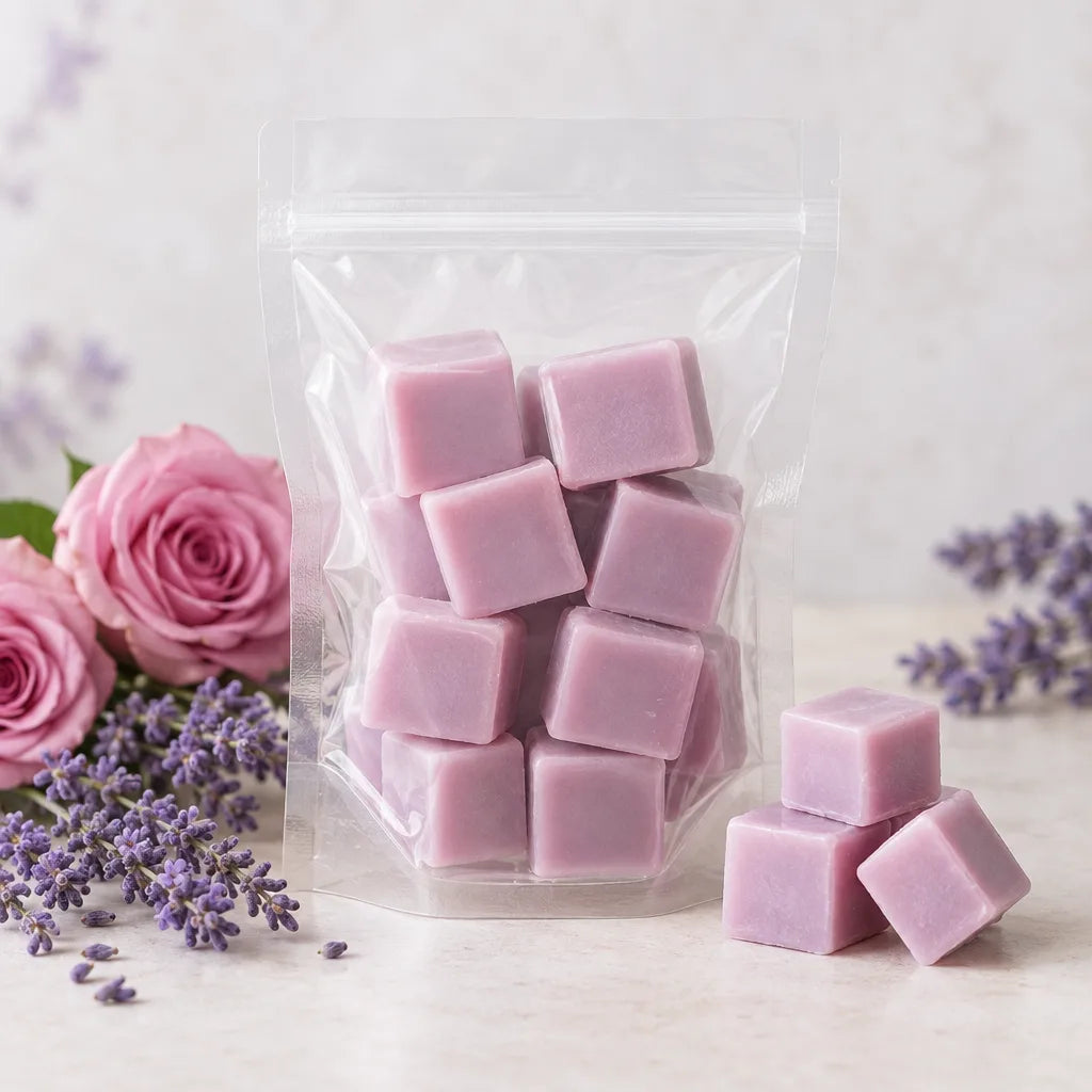 Illustration of Lavender Rose Wax Melts